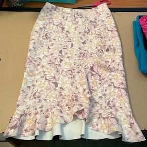 Anthropologie floral skirt
